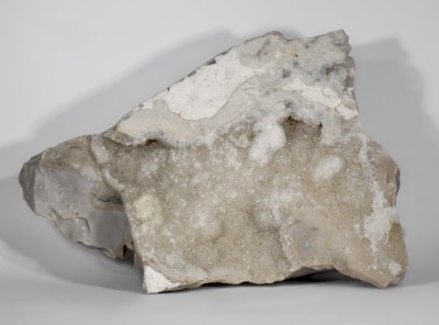 Bergkristall auf Flint
