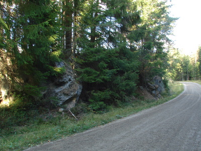 Aufschluss gneisiger Askersund-Granit