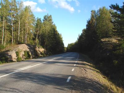 Straßenaufschuss westlich Askersund