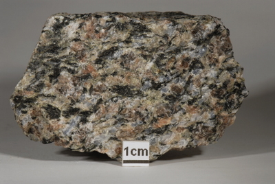 deformierter Trikolore-Granit