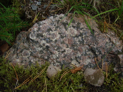 Filipstad-Granit im Gelände